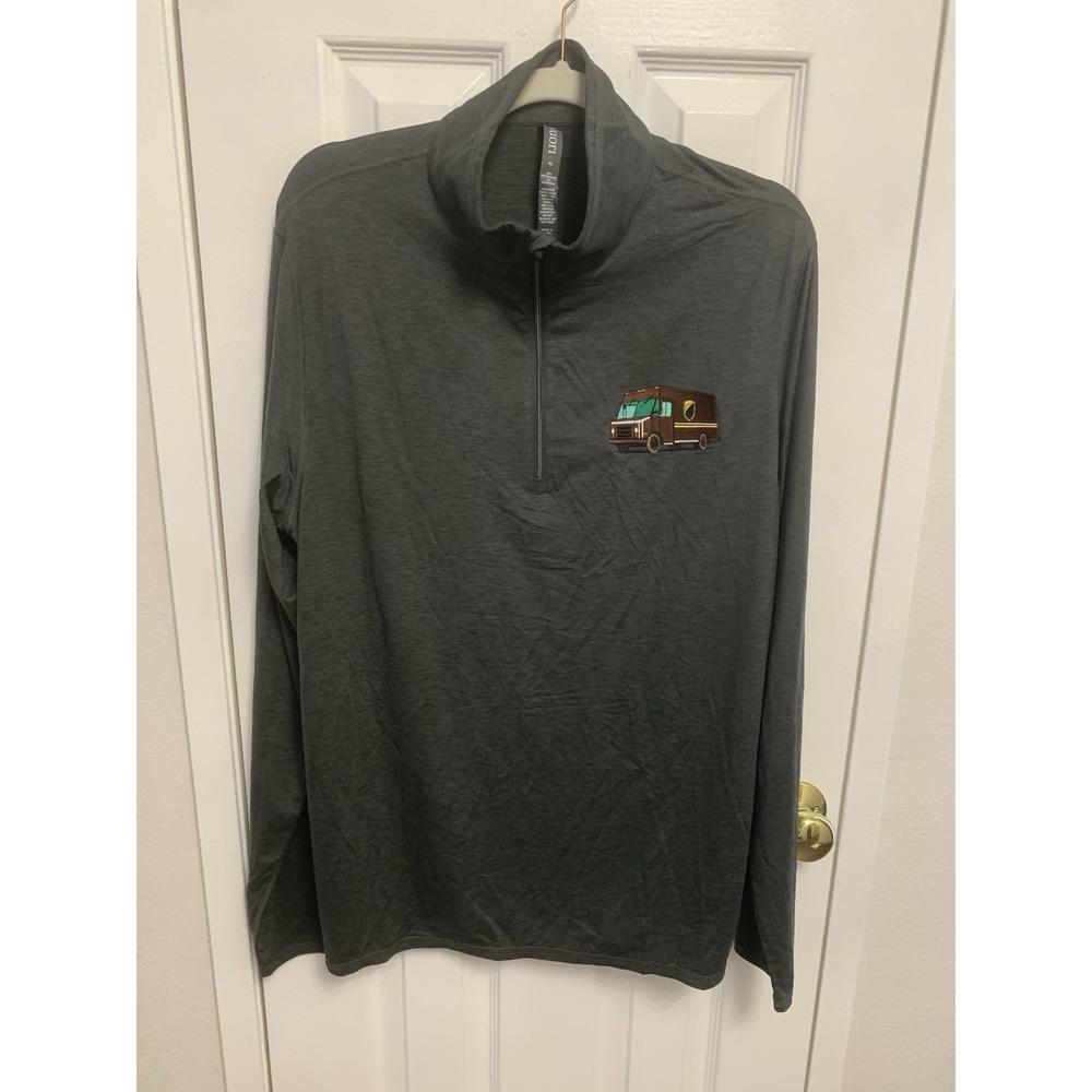NWT Vuori Halo Essential 1/2 Zip Charcoal Heather Mens Sweater XLarge - Read